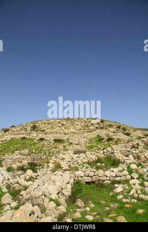 Israël, Basse Galilée, Hurvat Cana site de l'ancienne Cana, les vestiges archéologiques de la période romaine et byzantine Banque D'Images