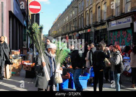 Royaume-uni Londres est Brick Lane Market dimanche Banque D'Images