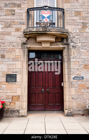 St Mary's College, Université de St Andrews St Andrews , entrée privée, Fife, Scotland, UK Banque D'Images