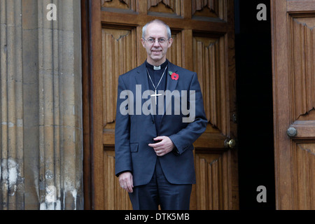 L'archevêque de Canterbury, Justin Welby (R) avec son épouse, Caroline Banque D'Images