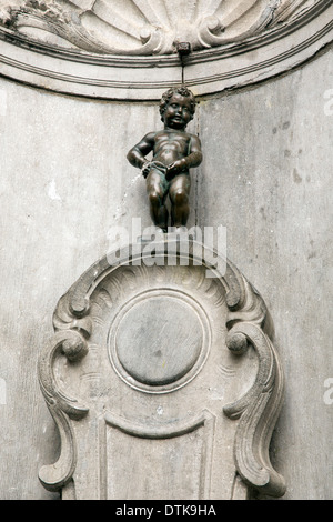 Le Manneken Pis à Bruxelles. Banque D'Images