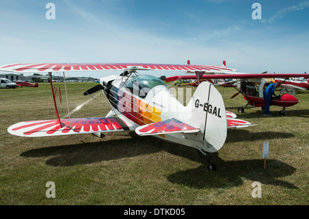 Christen Eagle 2 sur l'affichage pendant la RAF 2013 à Shoreham airshow bienveillant Sussex UK Banque D'Images