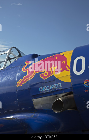 T-6 Red Bull Banque D'Images