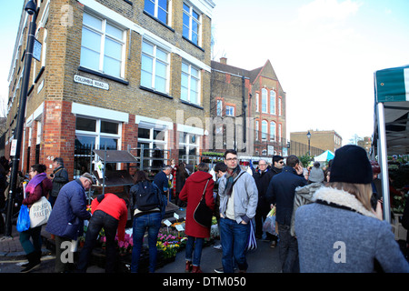 Royaume-uni East London columbia road dimanche marché aux fleurs Banque D'Images