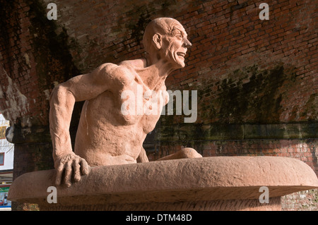 Archimède, une sculpture par Thompson W Dagnall, 1990. Manchester, Angleterre, RU Banque D'Images