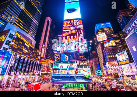 Times Square, New York, New York, USA. Banque D'Images