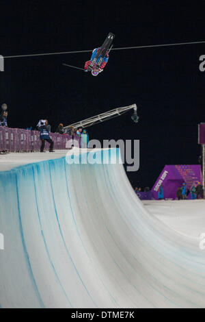 Rosa Khutor, Sochi, Russie. Feb 20, 2014. Marie Martinod de France au Jeux Olympiques d'hiver de 2014, ski halfpipe dames, Rosa Khutor Extreme Park, Sochi, Crédit : Action Plus Sport/Alamy Live News Banque D'Images