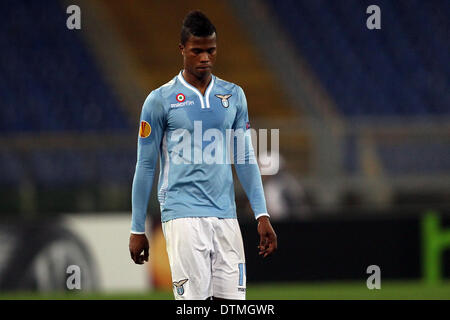 Italie . 20 février 2014. Football / Soccer : EUROPA LEAGUE KNOCKOUT FINAL 16° ronde. 14° MATCH Lazio vs Ludogorets, au stade olympique de la ville de Rome, Italie. Keita (laz) (photo : Marco Iacobucci/Alamy live news) Banque D'Images