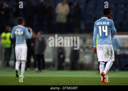 Italie . 20 février 2014. Football / Soccer : EUROPA LEAGUE KNOCKOUT FINAL 16° ronde. 14° MATCH Lazio vs Ludogorets, au stade olympique de la ville de Rome, Italie. Keita (laz) (photo : Marco Iacobucci/Alamy live news) Banque D'Images