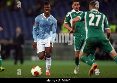 Italie . 20 février 2014. Football / Soccer : EUROPA LEAGUE KNOCKOUT FINAL 16° ronde. 14° MATCH Lazio vs Ludogorets, au stade olympique de la ville de Rome, Italie. Keita (laz) (photo : Marco Iacobucci/Alamy live news) Banque D'Images