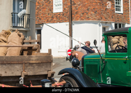 L'ensemble de monuments hommes, 2014 avec George Clooney. rye, East Sussex. Banque D'Images