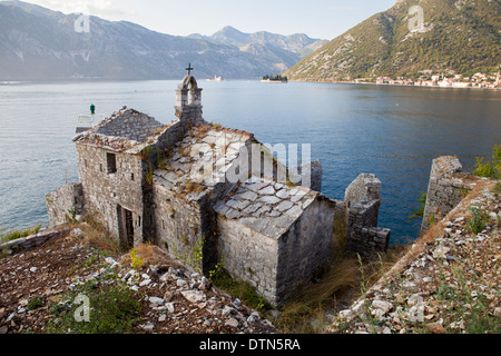 Gospa od Anđela (Notre Dame des Anges) Église, Lepetane, Monténégro Banque D'Images