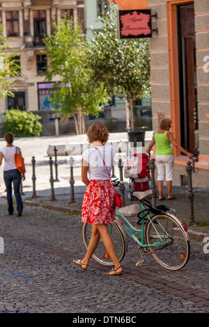 Capitale slovène avec charme et l'harmonie des jeunes de l'architecture magnifique Banque D'Images