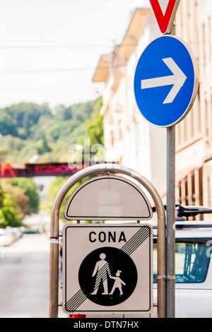 Capitale slovène avec charme et l'harmonie des jeunes de l'architecture magnifique Banque D'Images