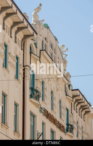 Capitale slovène avec charme et l'harmonie des jeunes de l'architecture magnifique Banque D'Images