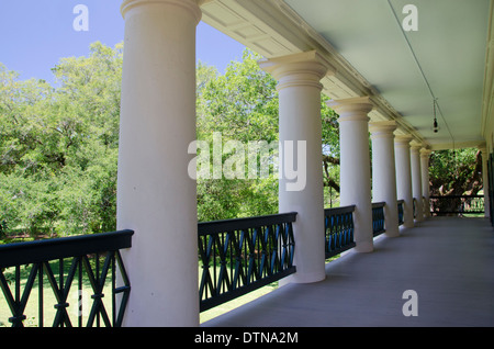 La Louisiane, La Nouvelle-Orléans, Vacherie. La plantation d'Oak Alley, architecture Renaissance grecque. vers 1837. Banque D'Images