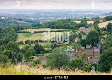 Le pittoresque village de Cotswolds Snowshill, Worcestershire, Angleterre. L'été (juillet) 2010. Banque D'Images