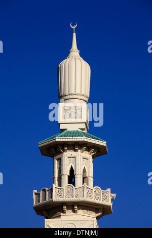 Émirats Arabes Unis, Sharjah, mosquée, minaret, Banque D'Images