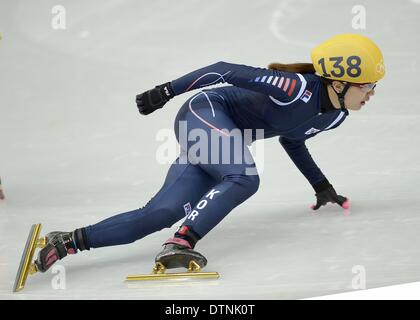 Sochi, Russie. 21 février 2014. Seung-Hi Park (KOR). 1000m - Femmes patinage courte piste de patinage Iceberg - Palace - Parc olympique - Sotchi - Russie - 21/02/2014 Credit : Sport en images/Alamy Live News Banque D'Images