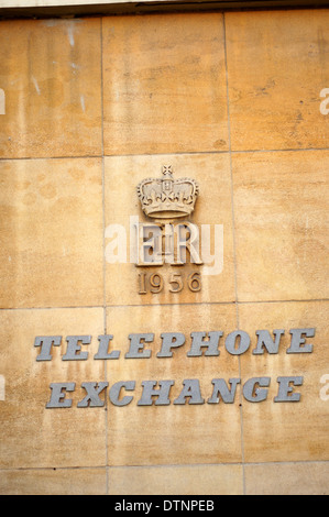 L'échange téléphonique,Sneinton, Nottingham, Royaume-Uni. Banque D'Images