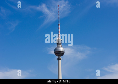 La tour de télévision de Berlin, Allemagne Banque D'Images