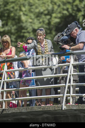 Christchurch, Nouvelle-Zélande. Feb 22, 2014. Service commémoratif dans les villes Botanic Gardens marque le 3e anniversaire de l'édition 2011 du tremblement de terre qui a décimé Christchurch et laissé 185 morts. Credit : ZUMA Press, Inc./Alamy Live News Banque D'Images