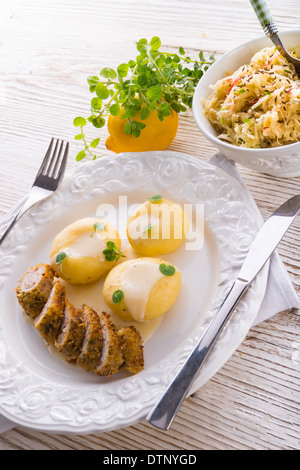 Boulettes de Silésie Banque D'Images