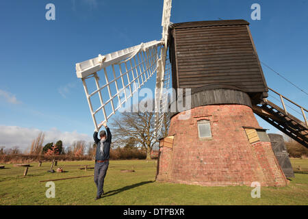 Moulin d'Avoncroft Museum, à Bromesgrove UK mis en état pour naviguer Banque D'Images