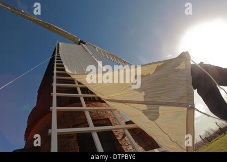 Moulin d'Avoncroft Museum, à Bromesgrove UK mis en état pour naviguer Banque D'Images