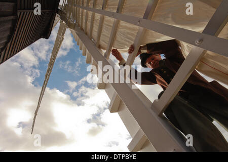 Moulin d'Avoncroft Museum, à Bromesgrove UK mis en état pour naviguer Banque D'Images