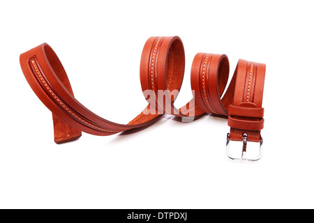 Ceinture fashion homme isolé sur fond blanc Banque D'Images