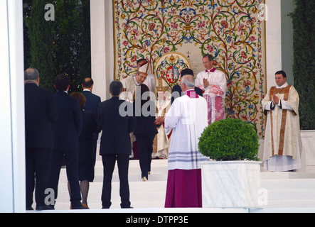 Le pape Benoît XVI en visite pastorale à Cassino, Italie 2009 Banque D'Images