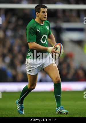 JONATHAN SEXTON FC IRLANDE LONDRES ANGLETERRE TWICKENHAM 22 Février 2014 Banque D'Images