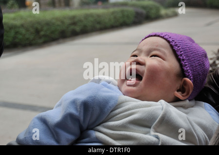 Baby smiling Banque D'Images