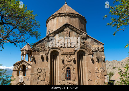 L'église cathédrale de la Sainte Croix (915-921), Akhdamar Islamd, Van région, Turquie Banque D'Images