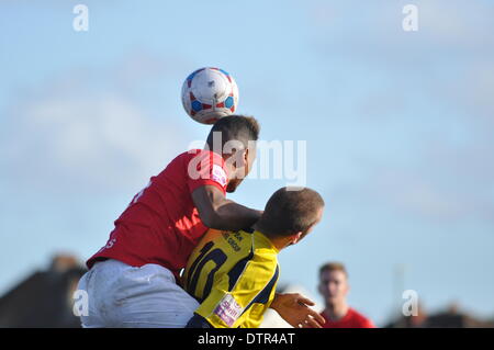 Gosport, UIK. Feb 22, 2014. Gosport Borough v Havant & Waterlooville, demi-finale, FA Trophy, 22 février 2014 (c) Paul Gordon, Alamy Live News Banque D'Images