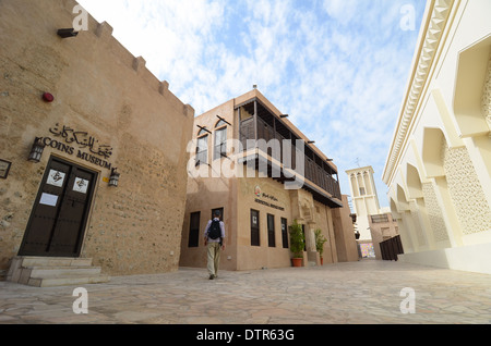 Historique La zone Al Bastakiya à Dubaï, Émirats arabes unis. Banque D'Images