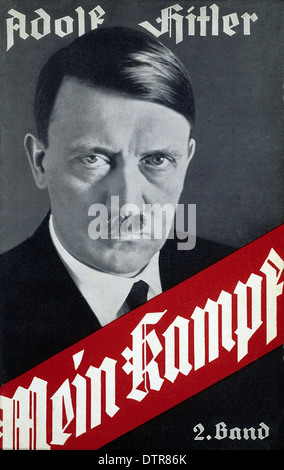 Couvrir de Mein Kampf manifeste allemand autobiographique par leader nazi Adolf Hitler Banque D'Images