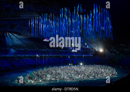 Sotchi, Krasnodar, Russie. Feb 23, 2014. Des scènes de la Cérémonie de Clôture au Stade Olympique Fisht, Cluster côtières - XXII jeux olympiques d'hiver : Action Crédit Plus Sport/Alamy Live News Banque D'Images