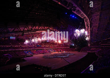 Sotchi, Krasnodar, Russie. Feb 23, 2014. Des scènes de la Cérémonie de Clôture au Stade Olympique Fisht, Cluster côtières - XXII jeux olympiques d'hiver : Action Crédit Plus Sport/Alamy Live News Banque D'Images