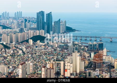 La ville de Busan. Province Yeongnam, la Corée du Sud. Banque D'Images