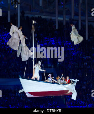 Sotchi, Krasnodar, Russie. Feb 23, 2014. Cérémonie de Clôture au Stade FISHT, Adler/Sochi. XXII jeux olympiques d'hiver, 23 février, 2014 : Action de Crédit Plus Sport/Alamy Live News Banque D'Images