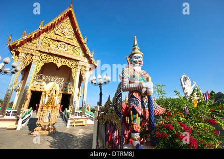 Temple Wat Plai Laem, Koh Samui, Thaïlande Banque D'Images