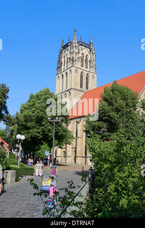 Église Notre Dame, Munster, Munsterland, Rhénanie du Nord-Westphalie, Allemagne Banque D'Images