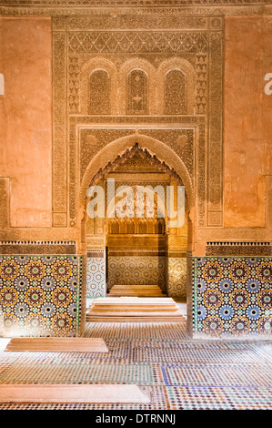 Tombes s'articule à Marrakech, Maroc. Banque D'Images