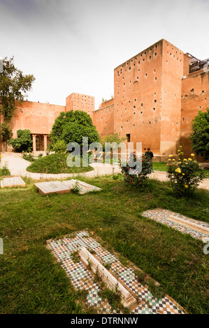 Tombes s'articule à Marrakech, Maroc. Banque D'Images