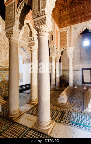 Tombes s'articule à Marrakech, Maroc. Banque D'Images