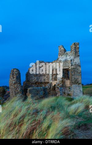 Château Pennard, trois falaises Bay, Gower, Pays de Galles, Royaume-Uni Banque D'Images