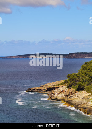 Cala Trebaluger à Minorque, Îles Baléares, Espagne Banque D'Images