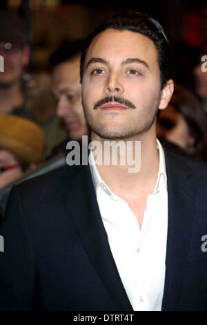 Londres, Royaume-Uni. 23 févr. 2014 : Jack Huston au WhatsOnStage Awards 2014 qui a eu lieu au Prince of Wales Theatre de Londres. Voir Li Capital Photo/Alamy Live News Banque D'Images